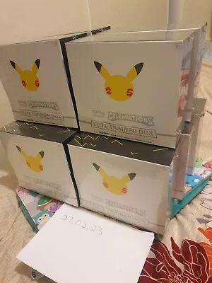 $160 • Buy NEW-SEALED Pokemon Celebrations 25th Anniversary ETB Elite Trainer Box TCG Cards