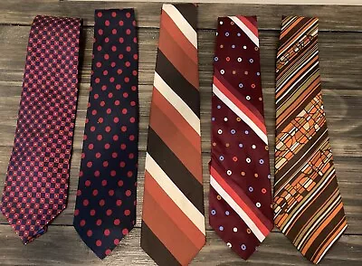 Vintage Tie Lot Kolmer Marcus Court Taylors Oleg Cassini EDM Wunsch Paul Stuart • $0.99