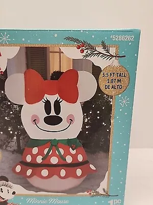 Disney 3.5 FT Tall Minnie Mouse Lights Up Inflatable Outdoor Or Indoor Christmas • $28.90