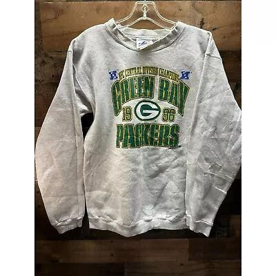 VTG Logo Athletic Green Bay Packers Youth Pullover Sweatshirt Size Large (14-16) • $11.38
