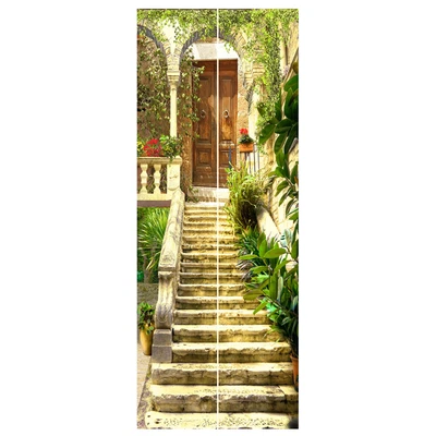 £22.16 • Buy 2 Pcs Front Door Picture Stickers Pvc Wall Mural Sticker