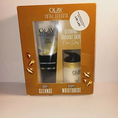 Olay Total Effects 7 N One Foaming Cleanser - Day Cream SPF 15 Gift Set Exp 6/26 • $16.95