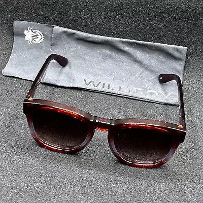 Wildfox Classic Fox Sunglasses Root Beer Fade W/ Gradient Lenses - EUC • $46