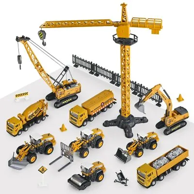 £10.04 • Buy Crawler Tower Cable Excavator Diecast Model Engineering Vehicle Truck Crane Toys