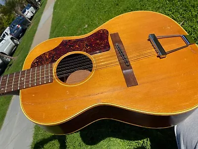 1967 Gibson B-25 12 String Acoustic Guitar  W/ Fender Gigbag • $995