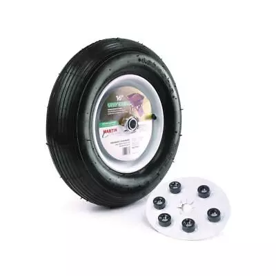 Martin 16 In Replacement Wheelbarrow Wheel With Universal Hub • $37.99