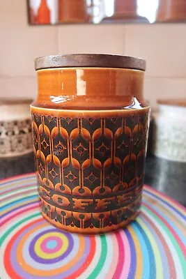 Hornsea Pottery Brown Heirloom Coffee Canister MCM Vintage Retro • £8