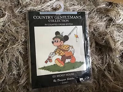 £7.50 • Buy The Country Gentlemens Mickey Mouse Cross Stitch Kit With Threads