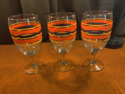 $30 • Buy Fiesta Fiestaware Coordinates Striped Water Goblets Iced Tea Glasses Set Of 3