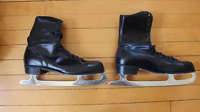 Men's Genuine Leather Figure Skates Sheffield Steel Blade-- Size 9 • $29.99