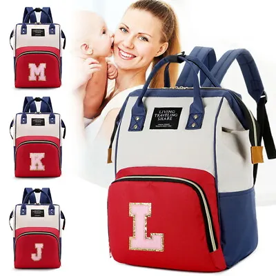 Baby Diaper Nappy Mummy Changing Bag Backpack Set Multi-Function Hospital Bags • £11.99