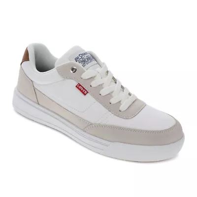 Levi's Mens Aden Genuine Suede And Canvas Lace Up Sneaker Shoe • $39.99