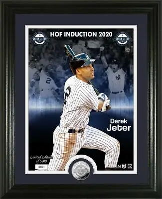 $64.99 • Buy Derek Jeter Yankees HOF 2020 8X10 Photo Framed Coin CAREER /5000 HIGHLAND MINT