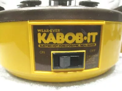 Vintage Wear-Ever Kabob It Electric Hot Hors Doeuvre Meal Maker Shish Kabob  • $55
