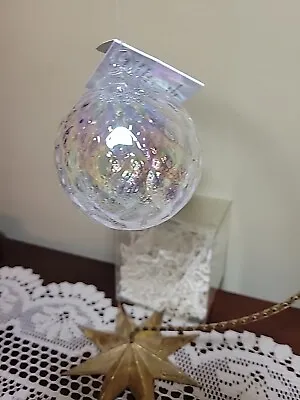3” Blown Art Glass Iridescent Orb Ball Ornament Glass Eye Studio Ash Mt St Helen • $24.99