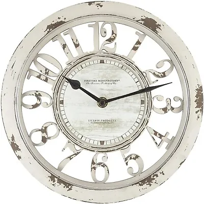 10 Inch  Round Wall Clock FirsTime & Co. Antique Style Contour Battery Operated • $16.79