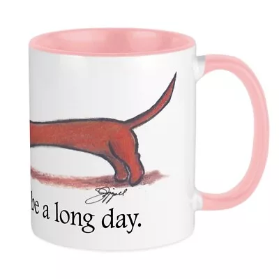CafePress Long Day Dachshund Mugs 11 Oz Ceramic Mug (1230752990) • $17.99