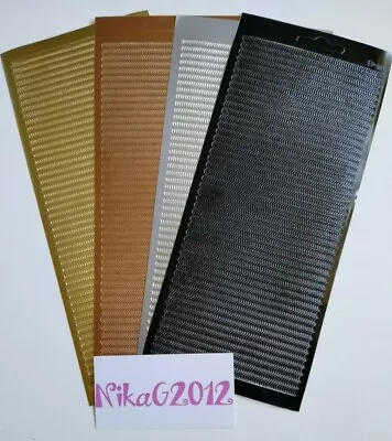 £1.10 • Buy JT630: 1mm Thin Wavy Border Peel Off Stickers Card Making Scrapbook Paper Craft