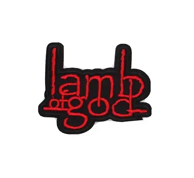 £2.70 • Buy Lamb Of God Iron On Sew Embroider Patch Badge Collectable Rock Band Music