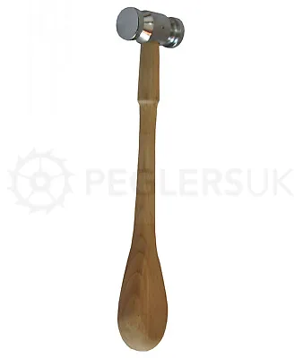 Double Sided Chasing Hammer With Wooden Handle Flat Head & Dome Head • £8.50