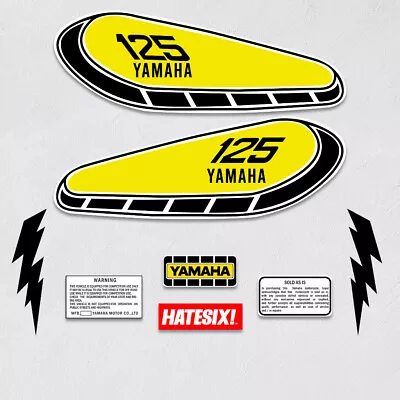 Sticker Emblem Decal Yamaha MX 125 1974 Vintage Enduro Side Cover • $38