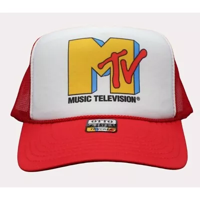 MTV Trucker Hat Mesh Hat New Adjustable Hat Vintage Music Television Retro Hat • $18.99