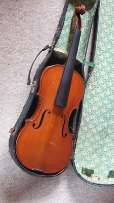 $799 • Buy Nice & Old German Violin 4/4 Deeply Flamed 1 Part Back  Ernst Gläsel 1928 G&M 