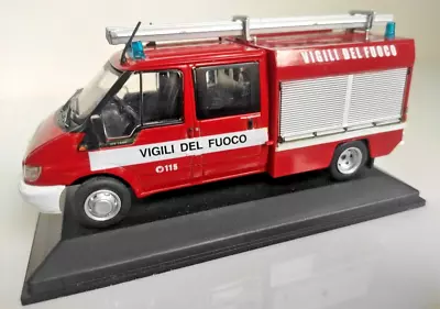 FIREFIGHTERS Ford Transit Series VI Flames Blue - Die Cast Model 1/43 • £97.83