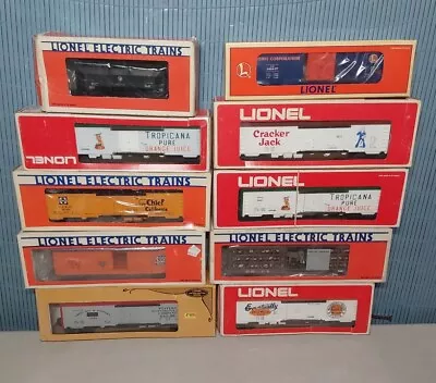 Mixed Lot Of 10 Lionel Trains O Scale Freight Cars (mixed Roadnames) #1 • $57.99
