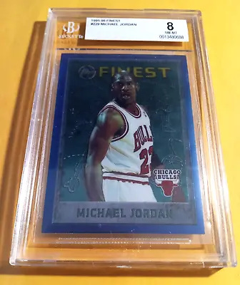 1995 Topps Finest Michael Jordan #229 BGS Graded 8 - Chicago Bulls - GOAT • $47