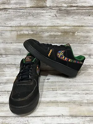 Nike Air Force 1 Low Top 2014 Urban Jungle Peace Rasta Black 488298-059 Sz 13 • $69.77