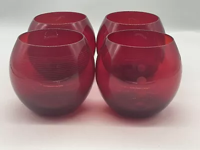 Mikasa Cheers Ruby Stemless Wine Glasses • $55.99