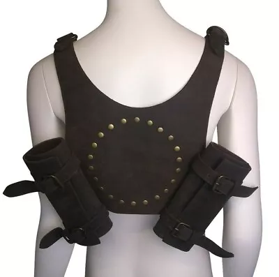 £14.99 • Buy LARP Leather Back Scabbard Sword Weapon Loop Frog Black Brown REDUCED