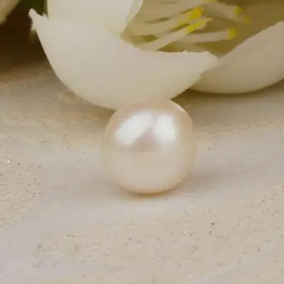 Classic 4A Grade Natural Freshwater Pearl Loose Beads Real Pearl White • £8