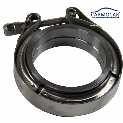 New 2.5  Stainless Steel V-Band Flange & Clamp Kit For Turbo Exhaust Downpipes • $14.97