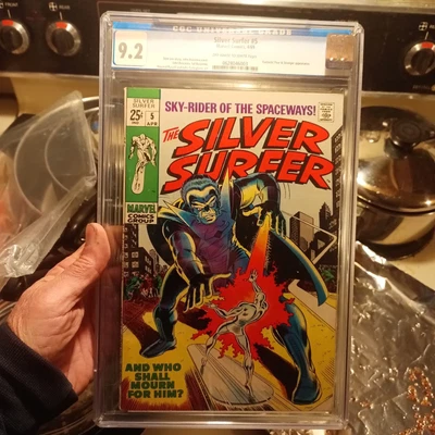 $102.50 • Buy SILVER SURFER #5 CGC 9.2 Off WHITE To WHITE PAGES   STAN LEE STORY  1969