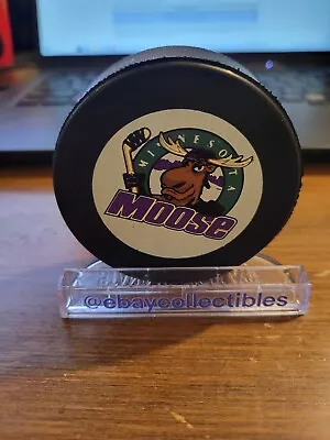 1994-1996 Minnesota Moose IHL Hockey Puck W/Moose Logo! Nice Condition See Pics! • $13.95