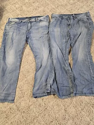 Men's Silver Jeans Company 40x30 Gordie And 40x32 Grayson Blue Jean LOT Of Two!! • $34.99