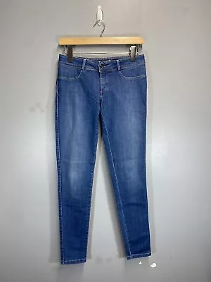 Salsa Push In Wonder Jeans W29-31 UK 12 L32 Blue Skinny Slim Stretch Denim • £29.97