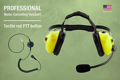 $94 • Buy Professional Noise Canceling Dual Muff Racing Headset For Motorola XTN600 XV1100
