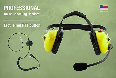 Professional Noise Canceling Dual Muff Racing Headset For Motorola XTN600 XV1100 • $96