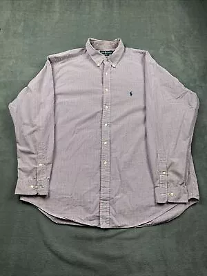 Polo Ralph Lauren Yarmouth Shirt Men's Size 2XL XXL Plaid Button Down Multicolor • $19.95