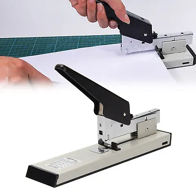 Heavy Duty Metal Adjustable Stapler Paper Bookbinding 100 Sheets Capacity Office • £9.59