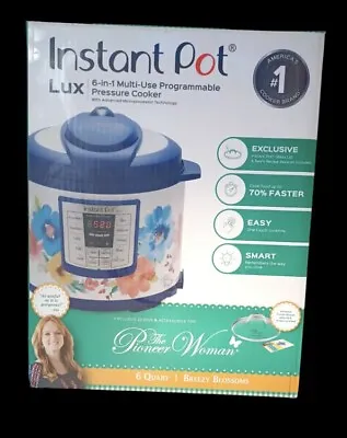 Pioneer Woman Instant Pot Lux 6-Quart - Breezy Blossoms - New In Box • $145