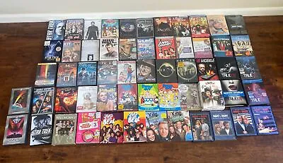 Lot Of 57 Mixed TV Series & Movie DVDs King Of Queens Murphy Brown New / Pre-own • $111.30