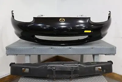 99-00 Mazda Miata NB Front OEM Bumper Cover (Brilliant Black PZ) Damages • $550