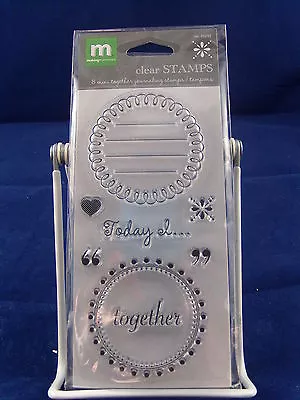 New Making Memories Clear Stamp Set Mini Together Journaling Heart Today I 35232 • $5.99