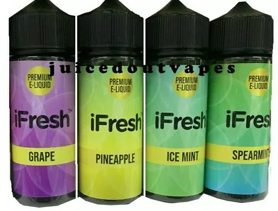 IFresh E Liquid 100ml Vape Juice 0mg 70vg 30pg Premium | BUY 2 GET 1 FREE • £9.49