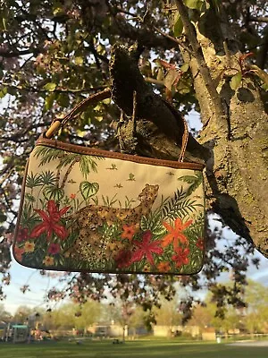 Vintage Jungle Leopard Print Small Handbag/clutch • $14.99