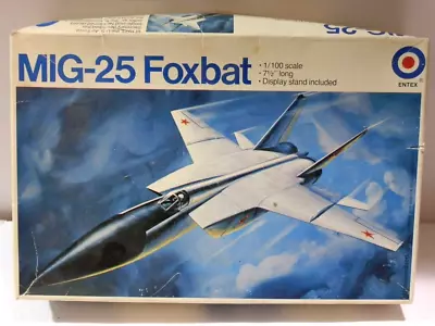 Entex 1/100 MIG-25 Foxbat Supersonic Interceptor Model Kit • $18.50